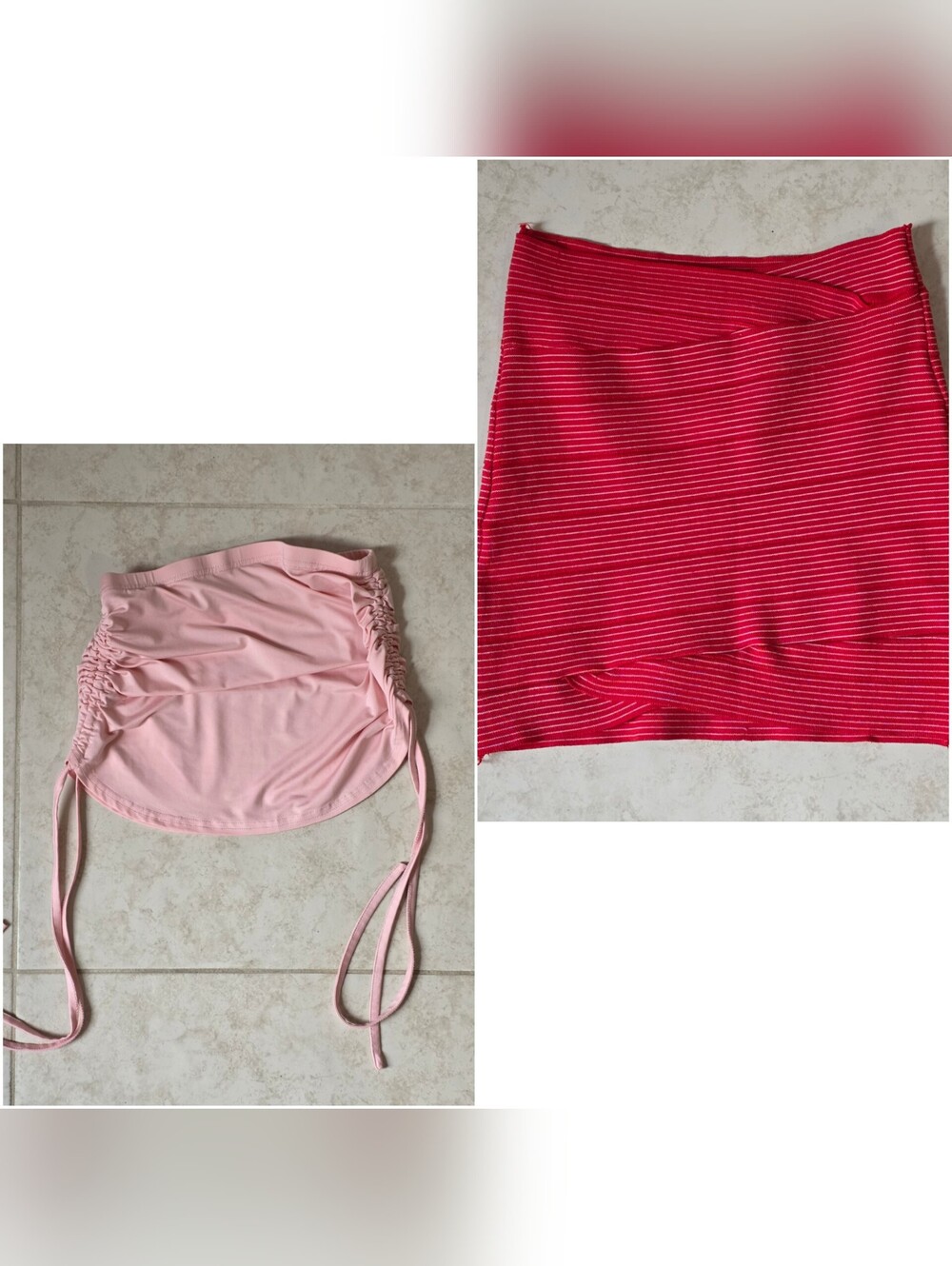 Bundle Set Of  2 Mini Skirts Size Medium And Small